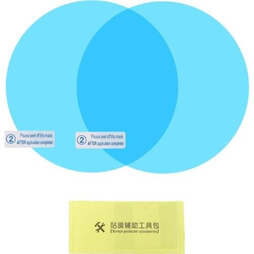2 Pcs Car Rear View Mirror Rainproof Film Anti-Fog Clear Protective Sticker Anti-Scratch Waterproof Mirror Window Film for