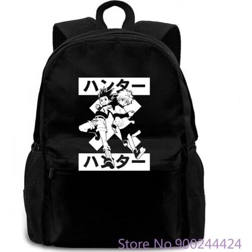 Hunter X Hunter Anime Gon Cross Killua Authentic Black New - Mens women men backpack laptop travel school adult