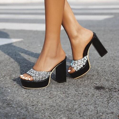 Summer heel High Heels Sandals lady Pumps classics slip on Shoes sexy Women party shoes Wedding Slingbacks Pumps Sandals 34-43