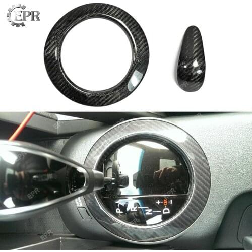 Carbon Racing Interior For Hyundai Veloster Carbon Fiber Gear Surround (Stick on Type) Tuning Trim Accessories For Veloster