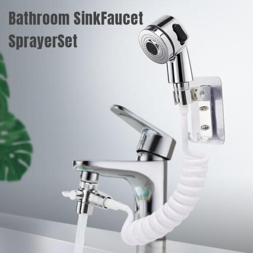 Bathroom Wash Face Basin Water Tap External Shower Toilet Hold Filter Flexible Small Nozzle Suit Wash Hair House Sink Connector