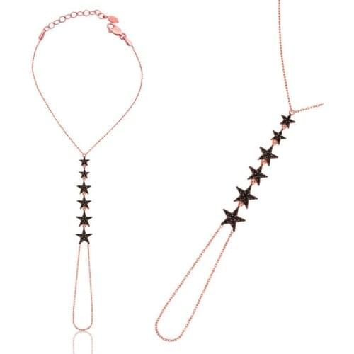 Tevuli 925 Sterling Silver Star Şahmeran Womens Bracelet