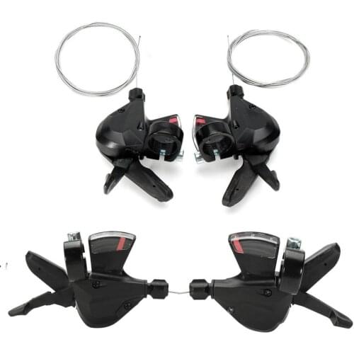 1Pair 3x7 21 Speed Bicycle Shifter Brake Conjoined Derailleurs Mountain Road Bike Cycling Disc Handle Shifter Levers for MTB