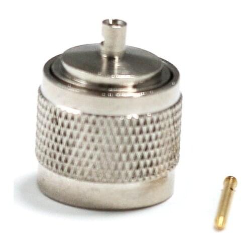 1pc N Male Plug RF Coax Connector solder for Semi-flexible Cable RG405 RG402 Straight Nickelplated NEW wholesale