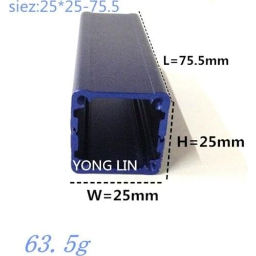 10 pcs aluminum enclosure for electronics control box 25*25*75.5mm diy enclosure electronics switch box electronics outlet box