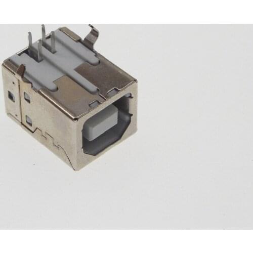 25pcs USB B type Port Female Socket 4P 90-degree Bend Feet Printer Interface