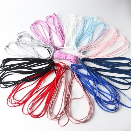 5m Color Mask Elastic Thread Nylon Rubber Band Sewing Haberdashery Diy Mask Accessories Adjustable Ear Rope Material 5mm