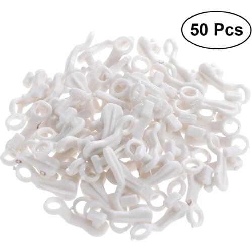 50/100Pcs Drape Accessories Track Curtain Glider Hook Decoration Hanging Window Clip On Rail Runner Replacement Sturdy Grip