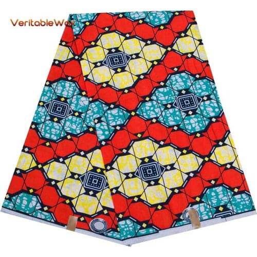 African Wax Printed Fabric Patchwork Nigeria Tissu For Designer Sewing Party Dress Artwork Handmake Polyester Loincloth FP6405