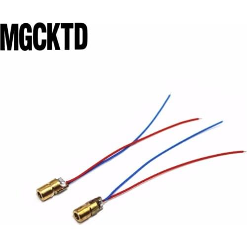 B3-01 NEW 10Pcs 5V 650nm 5mW Laser Red Dot Module red laser sight red laser diode laser pointer Hot sale