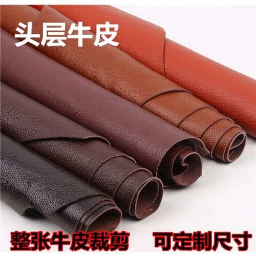 Whole pcs 1.2mm firstly layer cowhide brown series leather fabric of sofa or any other diy