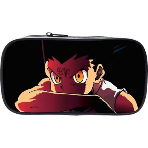 Hunter X Hunter Pencil Case Student School Supplies Anime Cosplay Creative Pencil Case Multifunction Personalized Stationery Bag