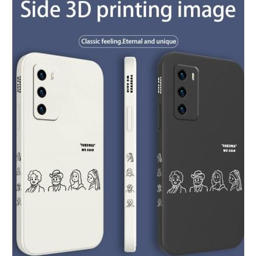 Interesting Picture Phone Case For Huawei P40 P40Lite P30 P20 Mate 40 40Pro 30 20 Pro Lite P Smart 2021 Y7a Silicone Cover