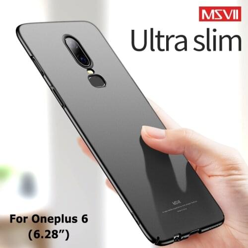 One plus 6 T Case Cover Msvii Silm Skin Coque For Oneplus 6T 6 Case Oneplus6 Hard PC Back Cover For One Plus 6 6T Six Phone Case