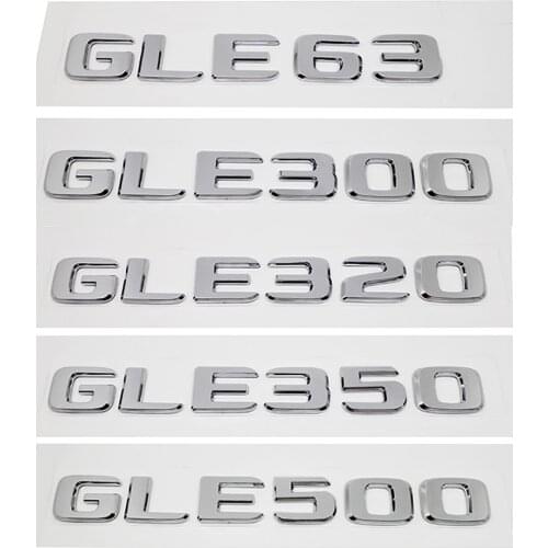 Car Refitting Decorations Rear Badge for Mercedes-Benz GLE63 GLE300 GLE320 GLE350 GLE500 Plastic Stickers W166 W 123 3D Styling