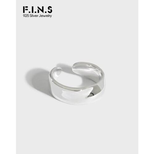 F.I.N.S 1PC Authentic S925 Sterling Silver Ear Clip Irregular Convex Surface Stackable Smooth Ear Cuff Cartilage Fine Jewelry