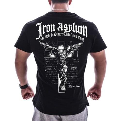 2021 New Mens T Shirt Bodybuilding Clothing Short sleeve Men Fashion European big size Casual For Male tops fitness oversized