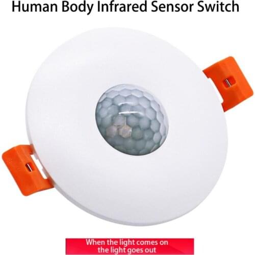 New 110-220V Human Body Infrared Sensor Switch Embedded Concealed Staircase PIR Sensor Motion Detection Smart Accessories
