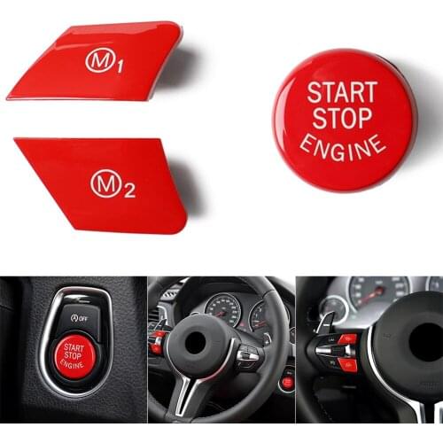 Hot Car Engine Start Stop Button 2 M Mode Button for BMW Auto Replacement Parts Modification Car Styling