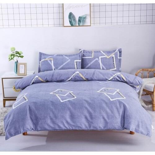 Bedding Set 4pcs Sheet Pillowcase Cotton Duvet Comforter Cover Quilt Mirco Fiber Queen Size Simplicity Home Textile bed sets
