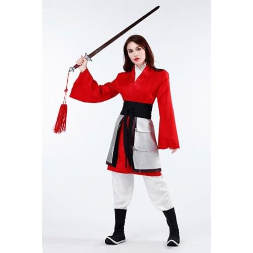 Han fu Mulan Cosplay Costume Women Hanfu Dress Outfits Halloween Carnival Suits men women summer clothes HanFu