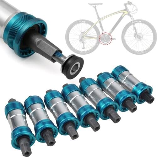 New MTB Aluminum Bottom Bracket Road Mountain Bike Bicycle Axle Cycle Square Taper Sealed Cartridge Bicycle Accessories