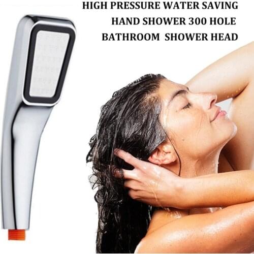 300 Hole Square Shower ABS Head Super Pressurized Shower Head Bathroom Rainfall Shower High Pressure High Quality Water Saving