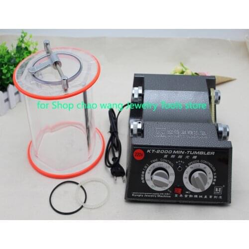 Jewelry Polisher Tumbler 5Kg Capacity Mini Rotary Tumbler Machine with Timer Jewelry Polisher Finisher for Jewelry Stone