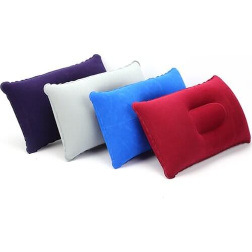Portable Ultralight Inflatable Pillow PVC Sleep Cushion Outdoor Camping Travel Bedroom Hiking Beach Plane Head Rest Support 2021