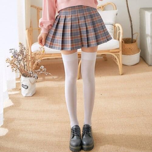 1 Pair Fashion Long Socks New Autumn Trend Long Socks Girls Solid Color High Tube Socks Sexy Black Velvet Thigh Over Knee Socks