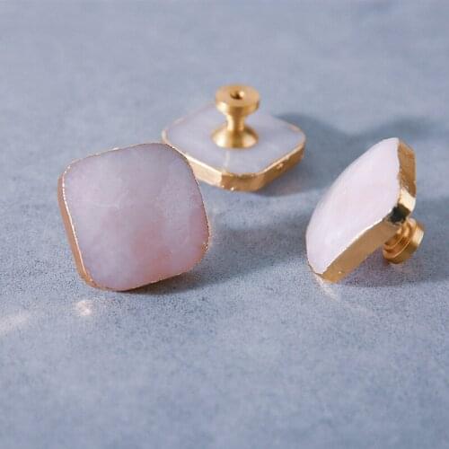 Solid Brass Crystal Knobs Dresser Drawer Knobs Pulls Furniture Cabinet Handle Pull Harware Pink Cupboard Pull Hanldles