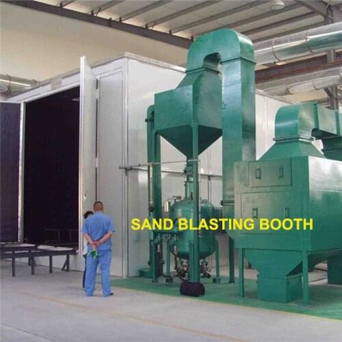 OEM/ODM service available specially efficient sand blasting room for manual cleaning sand blasting room/surface derust