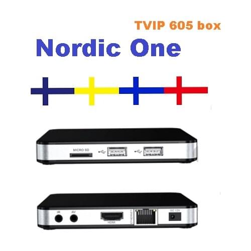 Original Tvip605 nordic one Nordic Amlogic S905X android and Linux system Double Systerm Set top Box and nordic one tv box Nordi
