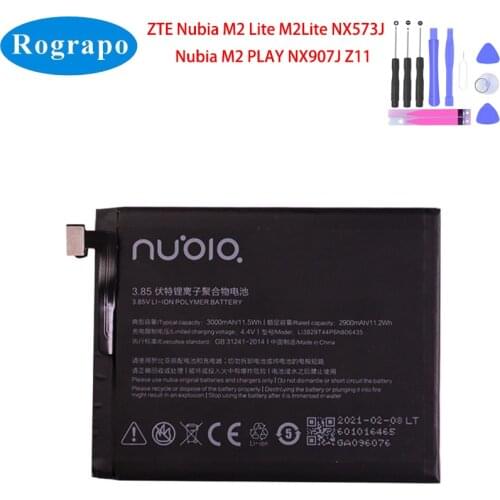 3000mAh Li3829T44P6h806435 Replacement Battery For ZTE Nubia M2 Lite M2Lite NX573J / M2 PLAY NX907J Z11 NX531J Cell Mobile Phone
