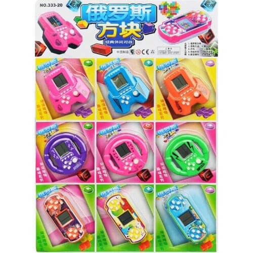 Boy Gift Nostalgic Children Tetris Mini Handheld Game Machine School Related Hot Selling Toys