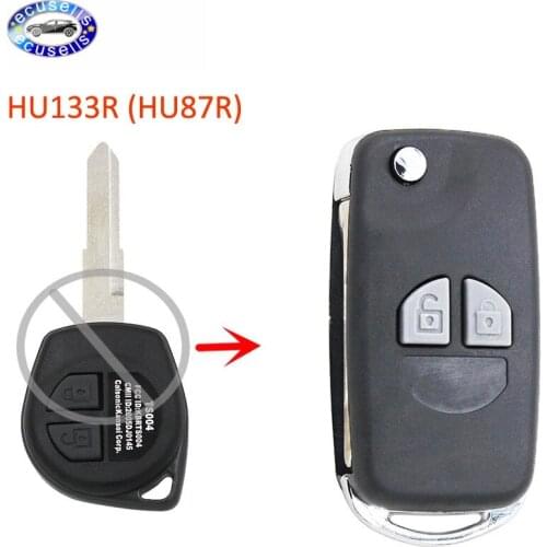 2 Buttons Replacement Shell Flip Remote Key Case Fob for Suzuki SX4 Swift HU133R Blade