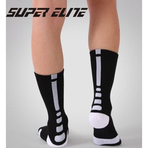 SUPER ELITE Men Crossfit Sport Sock Cycling Basketball Long Tube Champion Workout Sock New Mens Women Cushioned Good Run Running