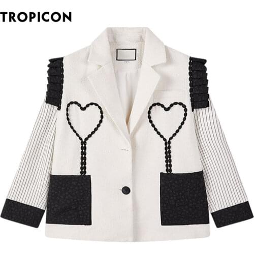 TROPICON Women's Tweed Blazers