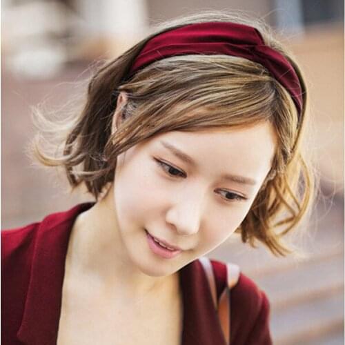 Turban Headband for Women Bows Elastic Sport Hairbands Head Band Yoga Headbands Headwear Solid Girls Hair Accessorie