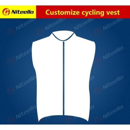 Niteello Custom Design Cycling Vest Sleeveless Jersey Bike Customize High Quality Lightly Maillot Ciclismo TOP Vest Racing