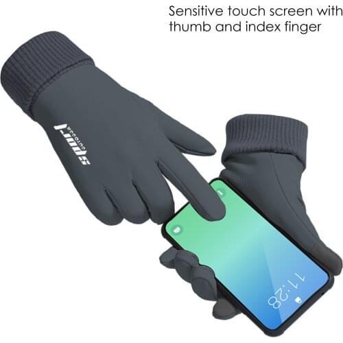 Waterproof Winter Warm Gloves Touch Screen Outdoor Cycling Mittens Mountaineer Wrist Gloves Men Women Sport Running