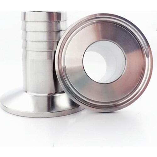 51mm Hose Barb x 2" Tri Clamp SUS 316L Stainless Steel Sanitary Tri-Clamp Hosetail Coupler Fitting Home Brew