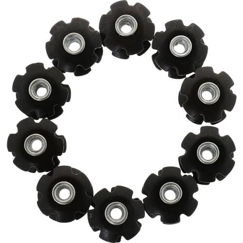 10 Pieces Headset Flanged Star Nut Washer for 1-1/8'' Mountain MTB Bike Bicycle