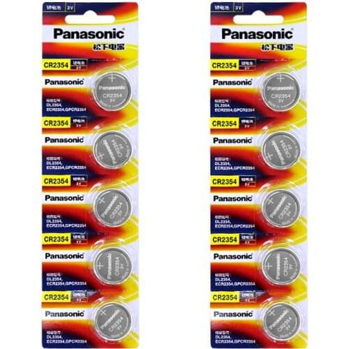 10pcs/lot Panasonic CR2354 3V Lithium Battery Car Remote Key button coin instrument and meter batteries cell CR 2354