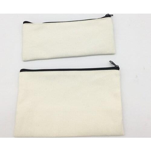 300pcs 13 colors blank canvas zipper Pencil cases pen pouches cotton cosmetic Bags makeup bags Mobile phone clutch bag organizer