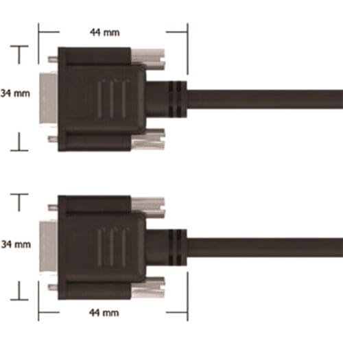 3ft (0.9m) customized molding d-sub connector DB9 Cable Male to Male plug RS232 serial cable