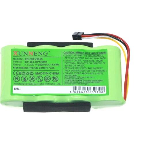 Cameron Sino B11483 BP120MH Battery for Fluke Scopemeter 120 Fluke 43 Power Quality Analyzers Fluke 43B Power Quali 3000mAh