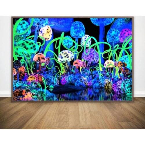 Diamond Painting Cross Stitch Psychedelic Abstract Trippy Poster Picture of Rhinestone DIY Diamond Mosaic Diamond Embroidery