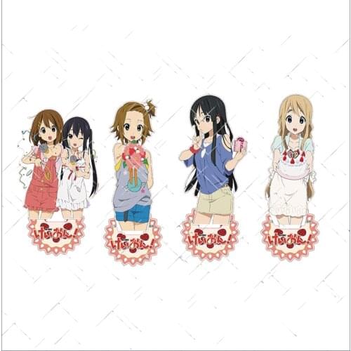 Anime K-ON!Hirasawa Yui Akiyama Mio Tainaka Ritsu Acrylic Figure Stand Display Model Plate Tabletop Decor Christmas Gifts Toys