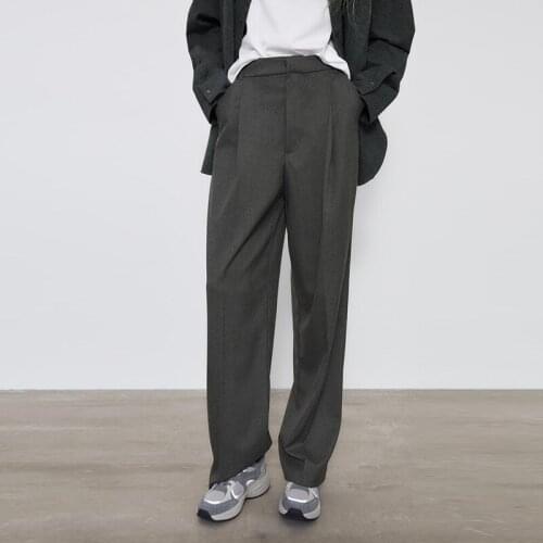 MUICHES Casual High Waist Harem Pants Pantsuits Woman 2021 Real Pocket Solid Cargo Pants Pantalones Korean Fashion